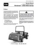 Toro Workman 4000 Series Service Repair Manual SN: 240000001 and Above