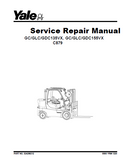 YALE (C879) GDC155VX LIFT TRUCK Service Repair Manual