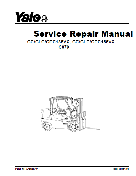 YALE (C879) GDC135VX LIFT TRUCK Service Repair Manual