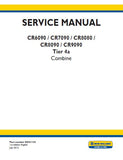 New Holland CR8080 Tier 4a Combine Service Repair Manual (Pin YBG115106 and up)