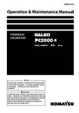 Komatsu PC2000-8 Galeo Hydraulic Excavator Service Repair Manual (SN: 20001 and up)
