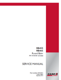 CASE IH RB465 Round Baler Service Repair Manual (PIN 757301001 and above)