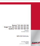 CASE IH Steiger 580 Tractor Service Repair Manual (PIN ZFF308001 and above)