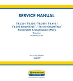 New Holland T8.410 PST TIER 2 Tractor Service Repair Manual [ZFRE05001 - ]
