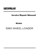 Caterpillar Cat 938G WHEEL LOADER (Prefix 8RS) Service Repair Manual (8RS00001-00610)
