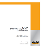 CASE CX130B Forestry Machine Crawler Excavator Service Repair Manual