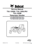 Bobcat T35.130SB Telescopic Handler Service Repair Manual S/N B3KS14000 and Above