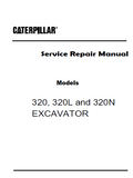 Caterpillar Cat 320L TRACK-TYPE EXCAVATOR (Prefix 1XM) Service Repair Manual (1XM00001 and up)
