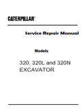 Caterpillar Cat 320L EXCAVATOR (Prefix 3XK) Service Repair Manual (3XK00001-00821)