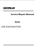 Caterpillar Cat 235 EXCAVATOR (Prefix 64R) Service Repair Manual (64R01258 and up)