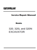 Caterpillar Cat 320N TRACK-TYPE EXCAVATOR (Prefix 1XM) Service Repair Manual (1XM00001 and up)
