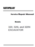 Caterpillar Cat 320L EXCAVATOR (Prefix 4ZJ) Service Repair Manual (4ZJ00001-00459)