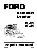 Ford CL35 Compact Loader Service Repair Manual