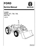 Ford New Holland 727 Loader Service Repair Manual