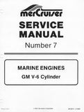 Mercruiser Marine Engines #7 GM V-6 Cylinder Model MCM 205 Alpha I Service Repair Manual→0A48377 to 0B775129