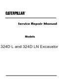 Caterpillar Cat 324D LN Excavator (Prefix EJC) Service Repair Manual (EJC00001 and up)