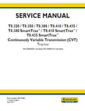 New Holland T8.350 CVT TIER 4B Tractor Service Repair Manual [ZGRE05001- ]