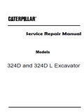 Caterpillar Cat 324D Excavator (Prefix MND) Service Repair Manual (MND00001 and up)