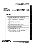 Kobelco SK045, SK045-2, SK050 Mini Excavator Service Repair Manual (PY-02001 ～)