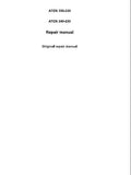 CLAAS ATOS 350-330 (Type A79) Tractor Service Repair Manual Serial No. A7900050 and up
