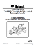 Bobcat T35.105B Telescopic Handler Service Repair Manual S/N B3GN14000 and Above