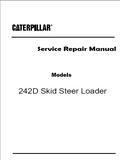 Caterpillar Cat 242D Skid Steer Loader (Prefix DZT) Service Repair Manual (DZT00001 and up)