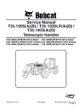 Bobcat T35.130SLPB Telescopic Handler Service Repair Manual S/N B41C11001 and Above