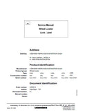 LIEBHERR L574 Wheel Loader Service Repair Manual (Serial Number: from 0101)