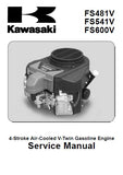 Kawasaki FS481V 4-Stroke Air-Cooled V-Twin Gasoline Engine Service Repair Manual