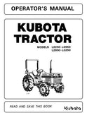 Kubota L3250 Tractor Operator manual