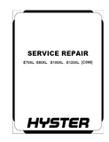 Hyster C098 (E100XL (Pre-SEM)(Up to SN C098V06229X)) Forklift Service Repair Manual