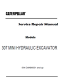 Caterpillar Cat 307 Excavator (Prefix 2WM) Service Repair Manual (2WM00500 and up)