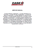 CASE IH FARMALL 95N with cab Tier 3 Tractor Service Repair Manual PIN Z9JF00469 - ZCJF10732