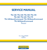 New Holland T6.160 AutoCommand Tractor Service Repair Manual
