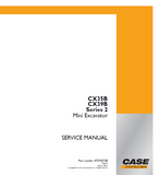 CASE CX39B Series 2 Mini Excavator Service Repair Manual