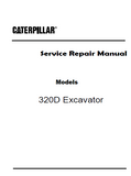 Caterpillar Cat 320D Excavator (Prefix JPD) Service Repair Manual (JPD00001 and up)