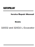 Caterpillar Cat 320D2 Excavator (Prefix PBB) Service Repair Manual (PBB00001 and up)