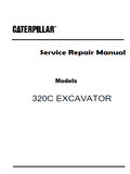 Caterpillar Cat 320C EXCAVATOR (Prefix EGA) Service Repair Manual (EGA00001 and up)