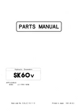 Kobelco SK60V Crawler Excavator Parts Catalogue Manual (SN: LE-17701 to 19738)
