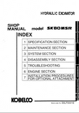 Kobelco SK80MSR Crawler Excavator Service Repair Manual (LF01-00501 ～)