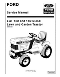 Ford New Holland LGT14D Diesel Lawn and Garden Tractor Service Repair Manual