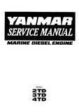 Yanmar 2TD Marine Diesel Engine Service Repair Manual