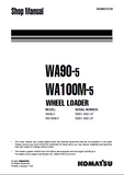 Komatsu WA90-5 Wheel Loader Service Repair Manual (SN: 50051 and up)