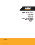 CASE 865VHP TIER 3 Motor Grader Service Repair Manual