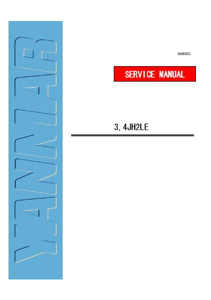 Yanmar 4JH2L-T Marine Diesel Engine Service Repair Manual