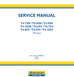New Holland T4.85N Tractor Service Repair Manual