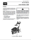 Toro Line Painter 1200 Service Repair Manual