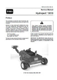 Toro Hydroject 3010 Service Repair Manual