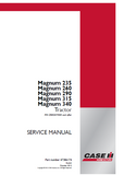 CASE IH Magnum 340 Tractor Service Repair Manual (PIN ZBRD07000 and after)