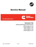 Cummins Onan DFEK Generator Set with Power Command 2100 Controller Service Repair Manual